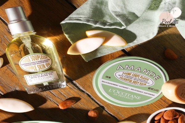 Almond Supple Skin Oil có chiết xuất từ hạt hạnh nhân