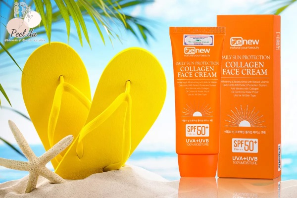 Kem chống nắng Collagen Face Cream thuộc thương hiệu BENEW nổi tiếng