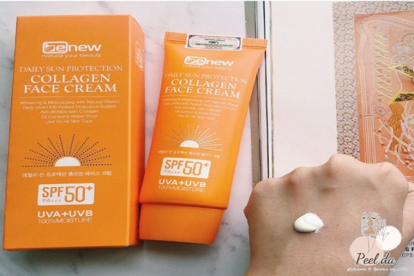 Kem chống nắng Collagen Face Cream có texture dạng đặc