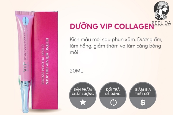 dưỡng môi vip collagen